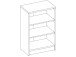 Regal >Olli< in Weiß - 54x86x34cm (BxHxT)