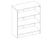 Regal >Olli< in Weiß - 72x86x34cm (BxHxT)