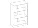 Regal >Olli< in Sonoma-Eiche - 72x111x34cm (BxHxT)