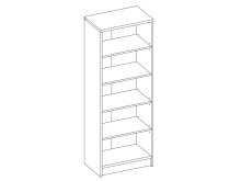 Regal >Olli< in Buche - 54x148x34cm (BxHxT)