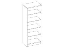 Regal >Olli< in Buche - 54x148x34cm (BxHxT)