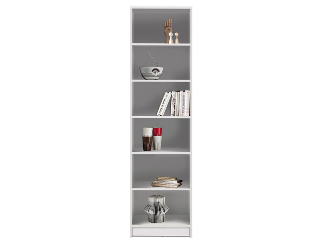 Regal >Olli< in Weiß - 54x198x34cm (BxHxT)