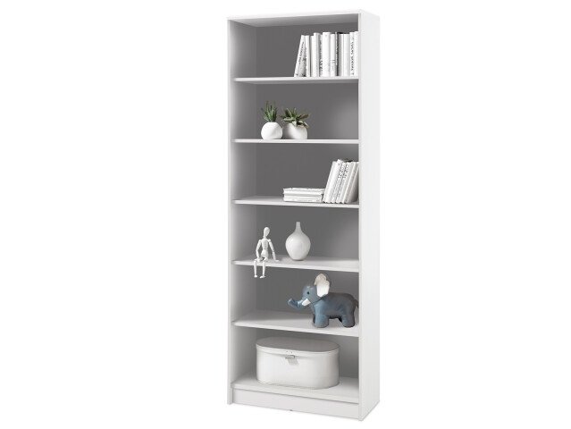 Regal >Olli< in Weiß - 72x198x34cm (BxHxT)