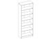 Regal >Olli< in Sonoma-Eiche - 72x198x34cm (BxHxT)