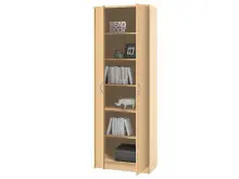 Aktenschrank >Olli< in Buche - 72x198x35cm (BxHxT)
