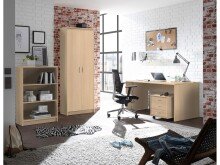 Aktenschrank >Olli< in Buche - 72x198x35cm (BxHxT)