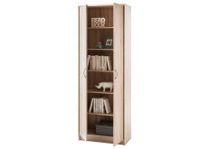 Aktenschrank >Olli< in Sonoma-Eiche - 72x198x35cm (BxHxT)