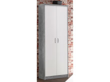 Aktenschrank >Olli< in Beton - 72x198x35cm (BxHxT)