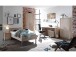 Bett >Olli< in Sonoma-Eiche - 96x76x206cm (BxHxT)