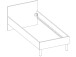 Bett >Olli< in Sonoma-Eiche - 96x76x206cm (BxHxT)