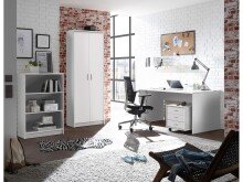 Schreibtisch >Olli< in Weiß - 150x75x75cm (BxHxT)