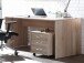 Schreibtisch >Olli< in Sonoma-Eiche - 150x75x75cm (BxHxT)