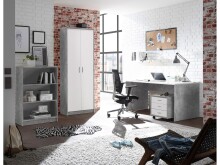 Schreibtisch >Olli< in Beton - 150x75x75cm (BxHxT)