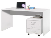 Rollcontainer >Olli< in Weiß - 46x48x54cm (BxHxT)