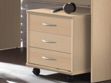 Rollcontainer >Olli< in Buche - 46x48x54cm (BxHxT)