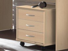 Rollcontainer >Olli< in Buche - 46x48x54cm (BxHxT)
