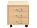 Rollcontainer >Olli< in Buche - 46x48x54cm (BxHxT)