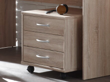 Rollcontainer >Olli< in Sonoma-Eiche - 46x48x54cm...