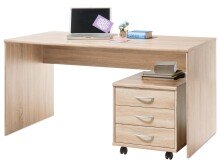 Rollcontainer >Olli< in Sonoma-Eiche - 46x48x54cm (BxHxT)