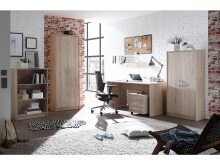 Rollcontainer >Olli< in Sonoma-Eiche - 46x48x54cm (BxHxT)