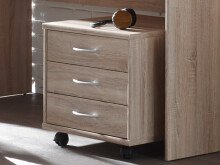 Rollcontainer >Olli< in Sonoma-Eiche - 46x48x54cm...