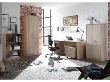 Büro-Set >Olli< (5-teilig) in Sonoma-Eiche