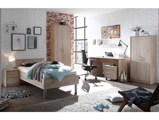 Jugendzimmer-Set >Olli< in Sonoma-Eiche