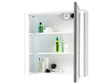 Spiegelschrank >Kirkja< in Weiß - 86x68x17,5cm (BxHxT)