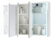Spiegelschrank >Kirkja< in Weiß - 86x68x17,5cm (BxHxT)