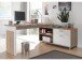 Eckschreibtisch >Margate< in Sonoma-Eiche - 140x62x40cm (BxHxT)