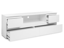 TV-Board >Ravenna< in Weiß Matt - 160x55x40cm (BxHxT)