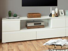 TV-Board >Ravenna< in Weiß Matt - 160x55x40cm (BxHxT)