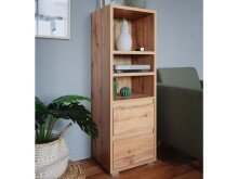 Regal >Ravenna< in Honig-Eiche - 45x131x37cm (BxHxT)