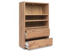 Regal >Ravenna< in Honig-Eiche - 85x131x37cm (BxHxT)