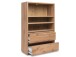 Regal >Ravenna< in Honig-Eiche - 85x131x37cm (BxHxT)