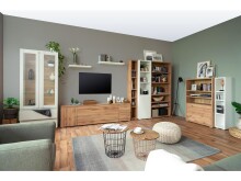 Regal >Ravenna IV< in Honig-Eiche - 25x191x27cm (BxHxT)