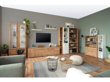 Regal >Ravenna IV< in Honig-Eiche - 25x191x27cm (BxHxT)