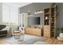 Regal >Ravenna IV< in Honig-Eiche - 25x191x27cm (BxHxT)