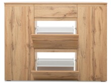 Schuhschrank >Ravenna III< - 137,6x109x37cm (BxHxT)