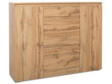 Schuhschrank >Ravenna III< - 137,6x109x37cm (BxHxT)