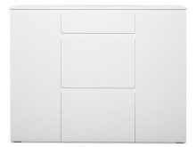 Schuhschrank >Ravenna III< in Weiß/Matt - 137.6x109x37cm (BxHxT)
