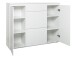 Schuhschrank >Ravenna III< in Weiß/Matt - 137.6x109x37cm (BxHxT)