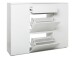 Schuhschrank >Ravenna III< in Weiß/Matt - 137.6x109x37cm (BxHxT)