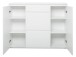 Schuhschrank >Ravenna III< in Weiß/Matt - 137.6x109x37cm (BxHxT)