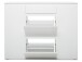 Schuhschrank >Ravenna III< in Weiß/Matt - 137.6x109x37cm (BxHxT)