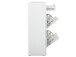 Schuhschrank >Ravenna III< in Weiß/Matt - 137.6x109x37cm (BxHxT)