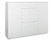Schuhschrank >Ravenna III< in Weiß/Matt - 137.6x109x37cm (BxHxT)