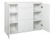 Schuhschrank >Ravenna III< in Weiß/Matt - 137.6x109x37cm (BxHxT)