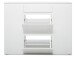 Schuhschrank >Ravenna III< in Weiß/Matt - 137.6x109x37cm (BxHxT)