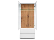 Vitrine >Ravenna I< aus Glas - 80x191x40cm (BxHxT)
